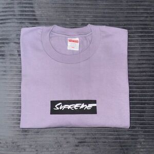 Supreme Futura Box Logo Tee Shirt, dusty purple, short sleeve